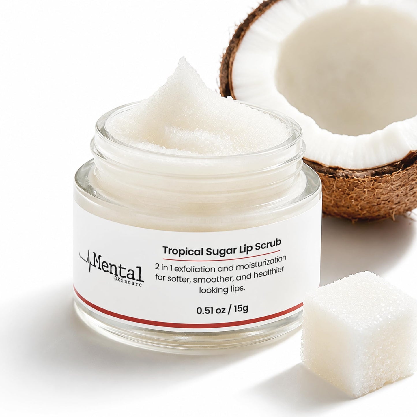 Coconut Sugar Lip Scrub – Gentle Exfoliator for Dark, Dry & Chapped Lips