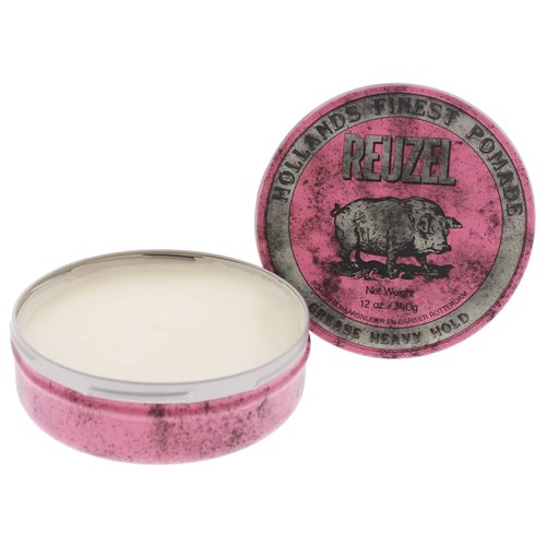 REUZEL Pink Pomade Grease, Heavy Hold, 12 oz.