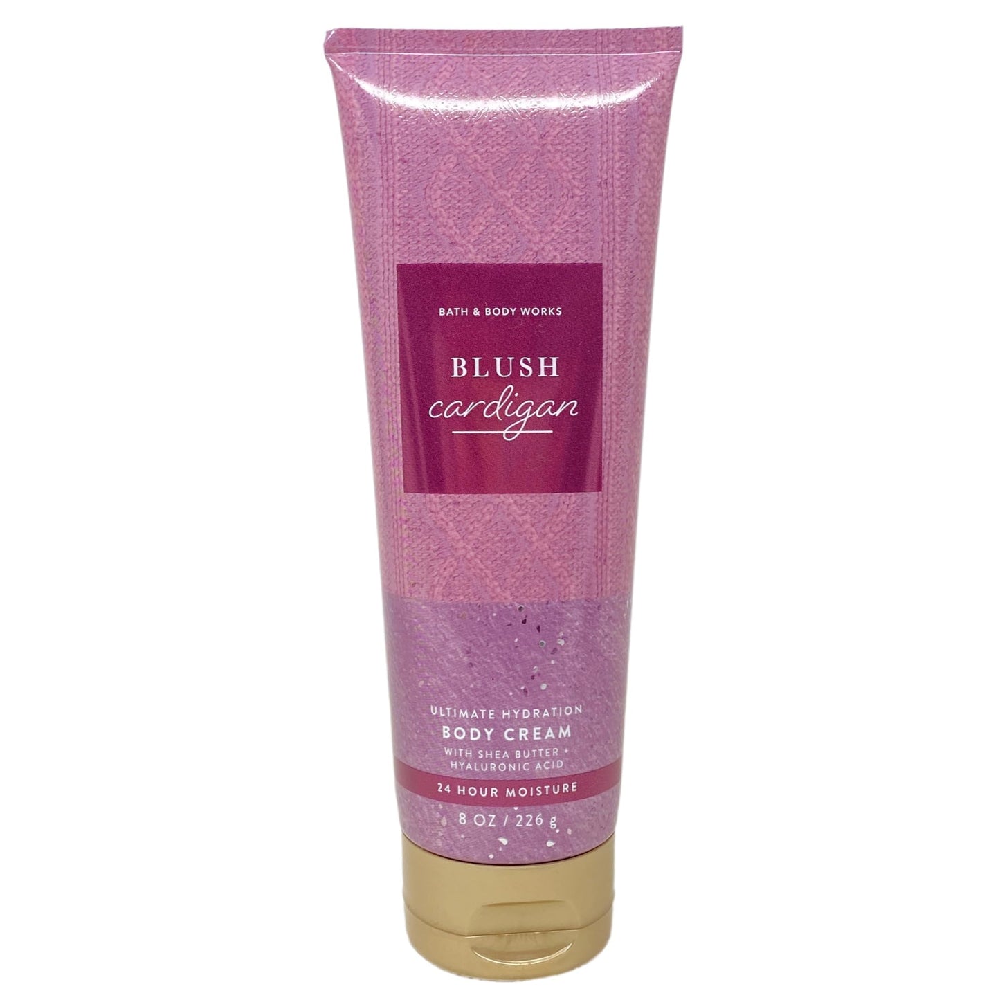 Bath & Body Works Blush Cardigan 2 Pack Body Cream Bundle with a Himalayan Salts Springs Bar Soap - Full Size