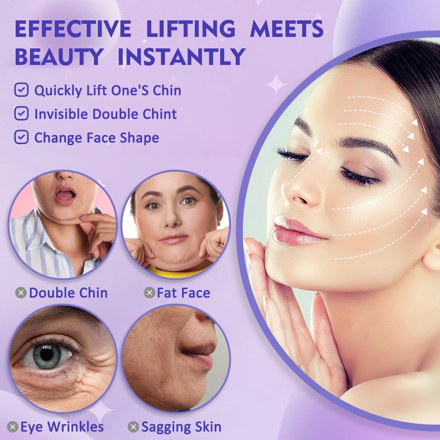 NBF Face Lift Tape, 120PCS Face Tape Lifting Invisible-XXL-120ZZ