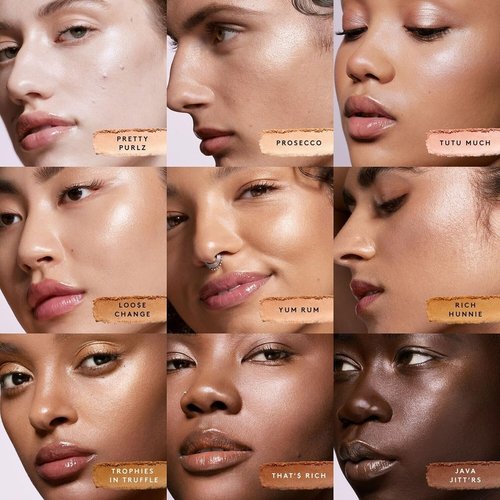 FENTY BEAUTY Demi Glow Light-Diffusing Highlighter, 0.16 OZ (TUTU MUCH (03) Soft Pink, .16OZ)