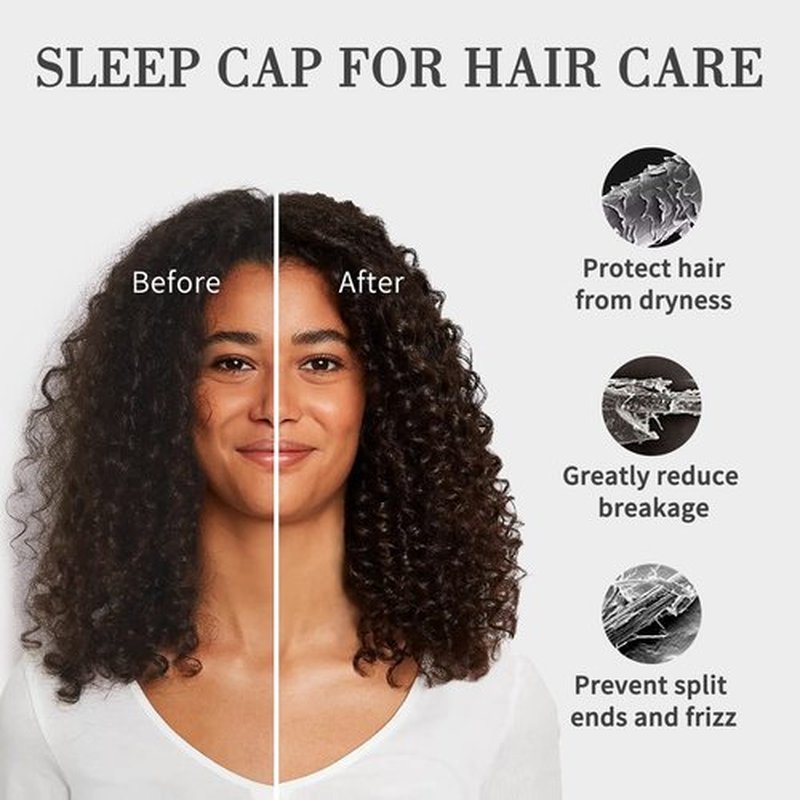 Large Satin Bonnet for Men Sleeping: Loc Cap Dreadlocks for Curly Braids Wave, Silky for Frizzy Hair Smooth, Adjustable No Slip Grey