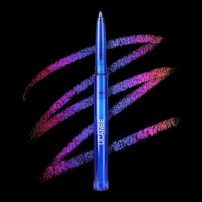 UCANBE Chameleon Eyeshadow & Eyeliner Gel Pencil-Multichrome Shifting Colors Metallic Glitter Eye Makeup,Waterproof Long-Lasting Smudge-Proof Multi-Dimensional Color (Periwinkle Blue to Deep Amethyst)