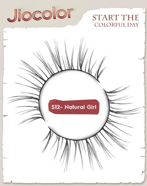 False Eyelashes Natural Look,Wispy C Curl Lashes, Thin Band Eye Lashes, Soft Resuable Strip Lashes, Natural Volume Faux Mink Eyelashes, 7 Pairs 10mm S12