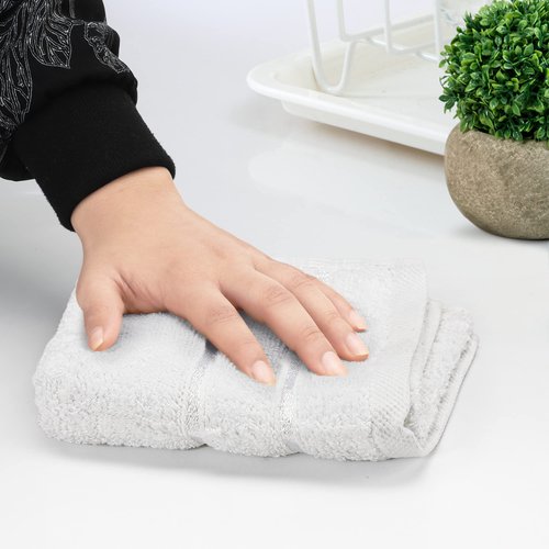 Utopia Towels - 12 Pack Viscose Luxury Wash Cloths Set (12 x 12 Inches) Cotton Ring Spun, Highly Absorbent and Soft Feel Essential Washcloths for Bathroom, Face Towel, Gym and Spa (White)