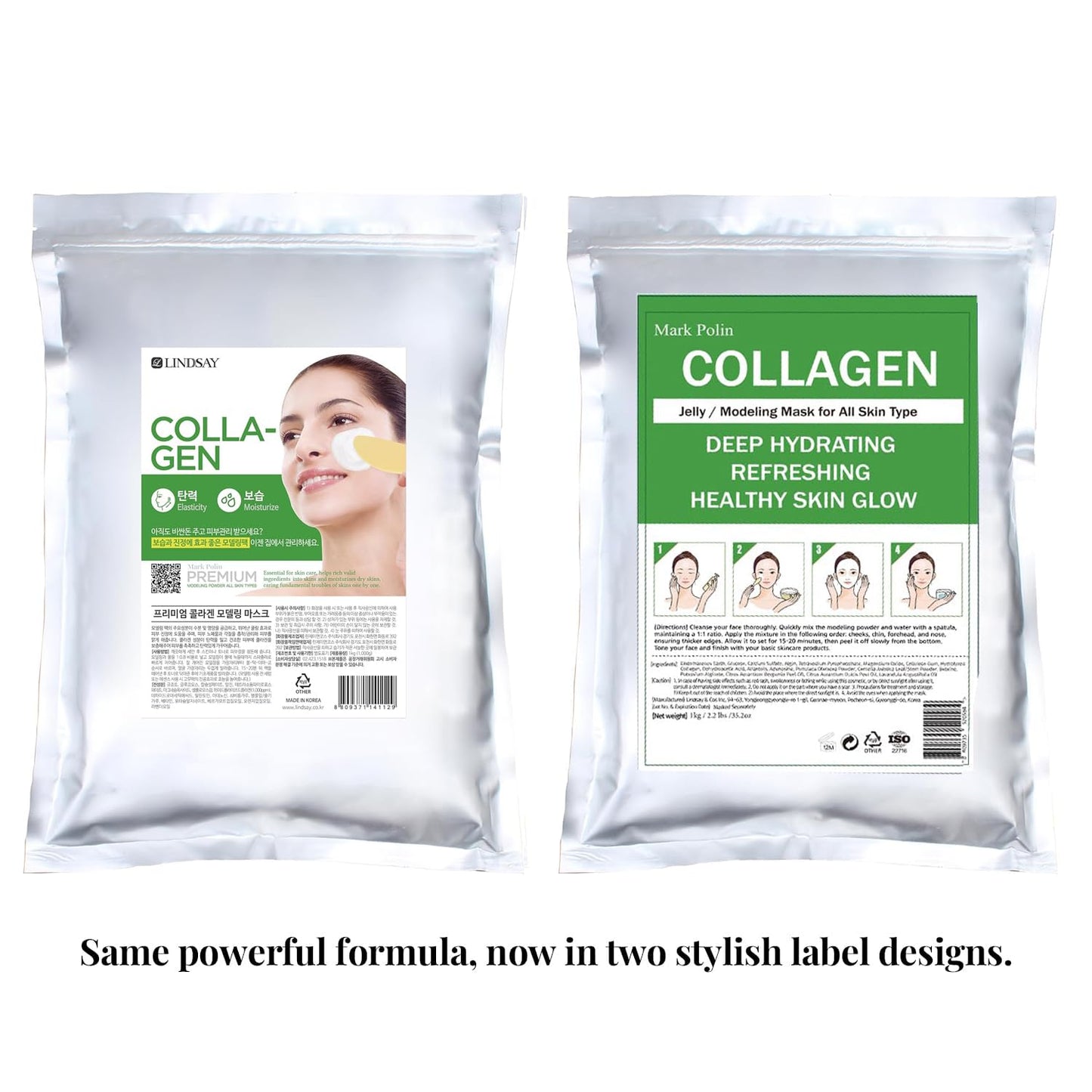 MARK POLIN Face Mask Skin Care, Face Mask Skincare peel off, Jelly Mask Collagen - 2.2 lbs pack, Facial mask skin care for women and men… (Charcoal)