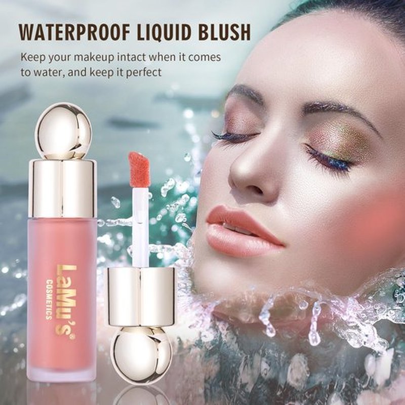 LaMu'S COSMETICS Soft Pinch Weightless Liquid Blush, Long-Lasting Beauty Natural Waterproof Face Liquid Blush For All-Day Wear (Joy-Nude Pink, 0.25fl.oz/7.5ml)