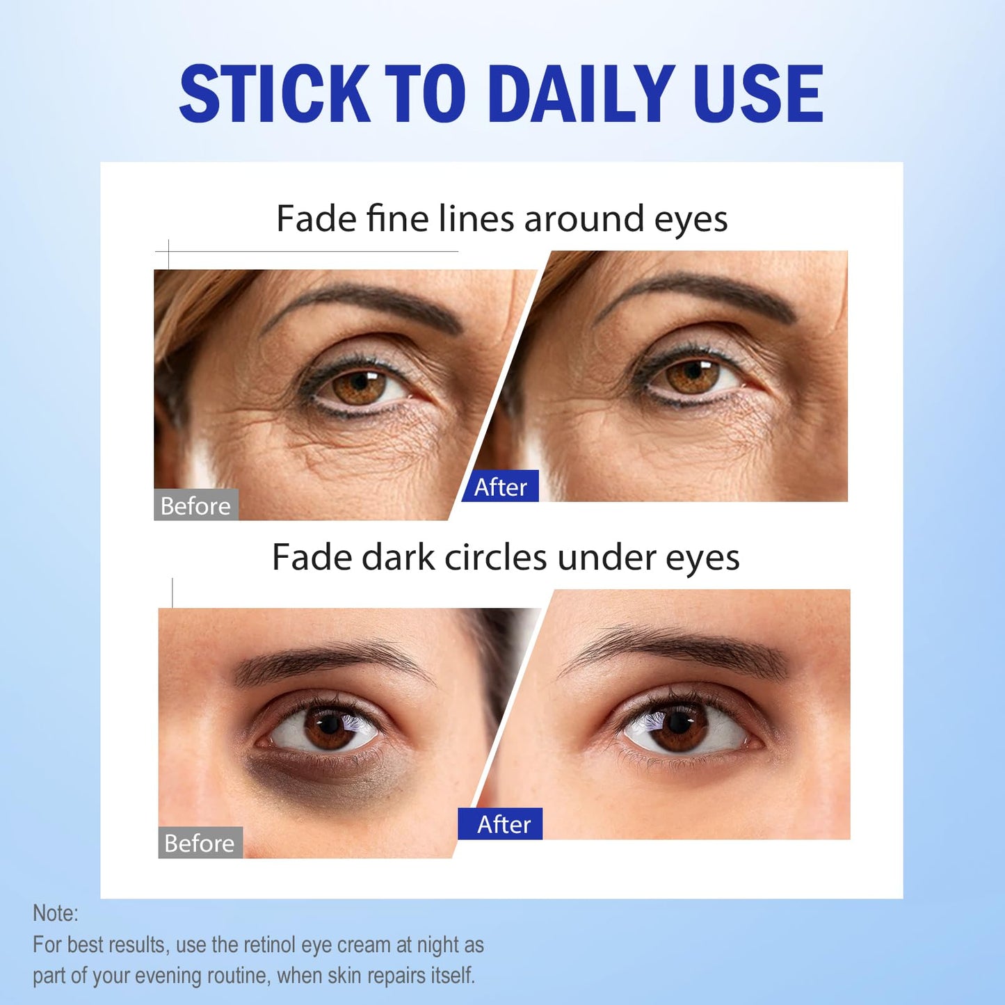 Lenaale Eye Cream, Hydrating Under Eye Care Daily Wrinkle Cream, Infused with AHA30% to Smooth and Hydrate Skin, Eye Crea for Dark Circles Treatments