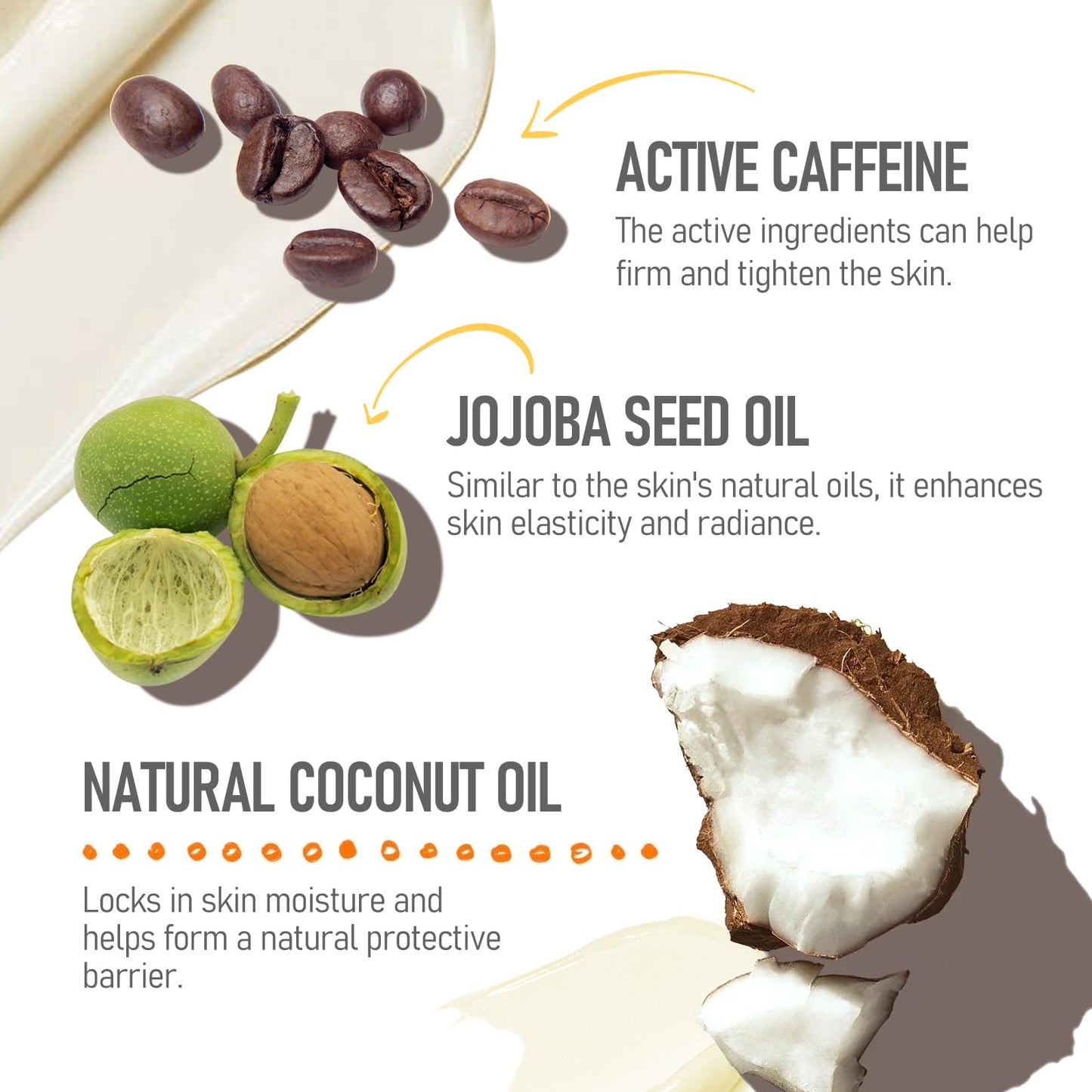 Sttes Smell Rio Body Butter 03# (Irresistible Charm) – 250ml Whipped Coconut Vanilla Body Cream with Tropical Orchid Scent, Jojoba & Coconut Oil Moisturizing Lotion, Caffeine for Firmer-Looking Skin