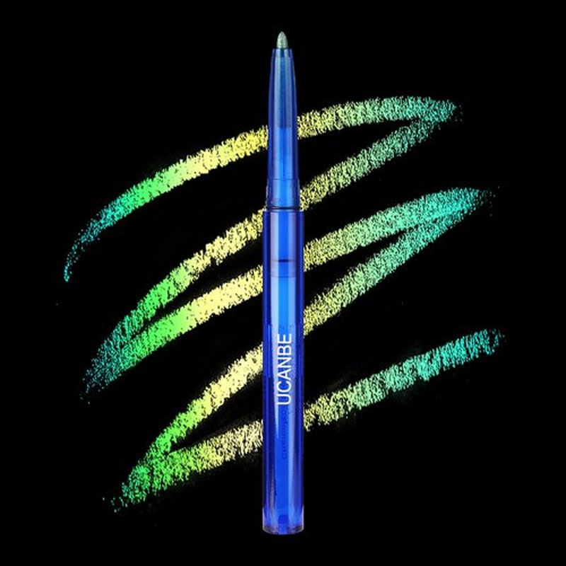 UCANBE Chameleon Eyeshadow & Eyeliner Gel Pencil-Multichrome Shifting Colors Metallic Glitter Eye Makeup,Waterproof Long-Lasting Smudge-Proof Multi-Dimensional Color (Forest Green to Chartreuse Gold)