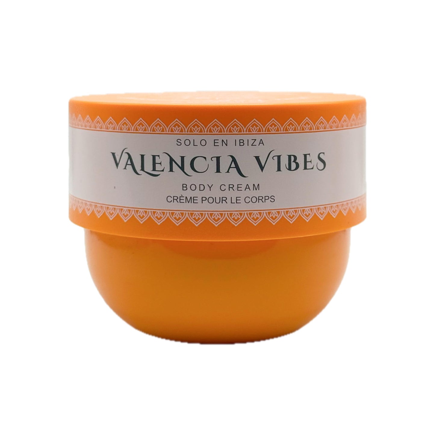 Valencia Vibes Tightening Body Cream, Orange, Solo En Ibiza Collection with Vanilla, Pistachio, Jasmine, Almond, Caramel, Sandalwood Fragrance, 8 fl oz