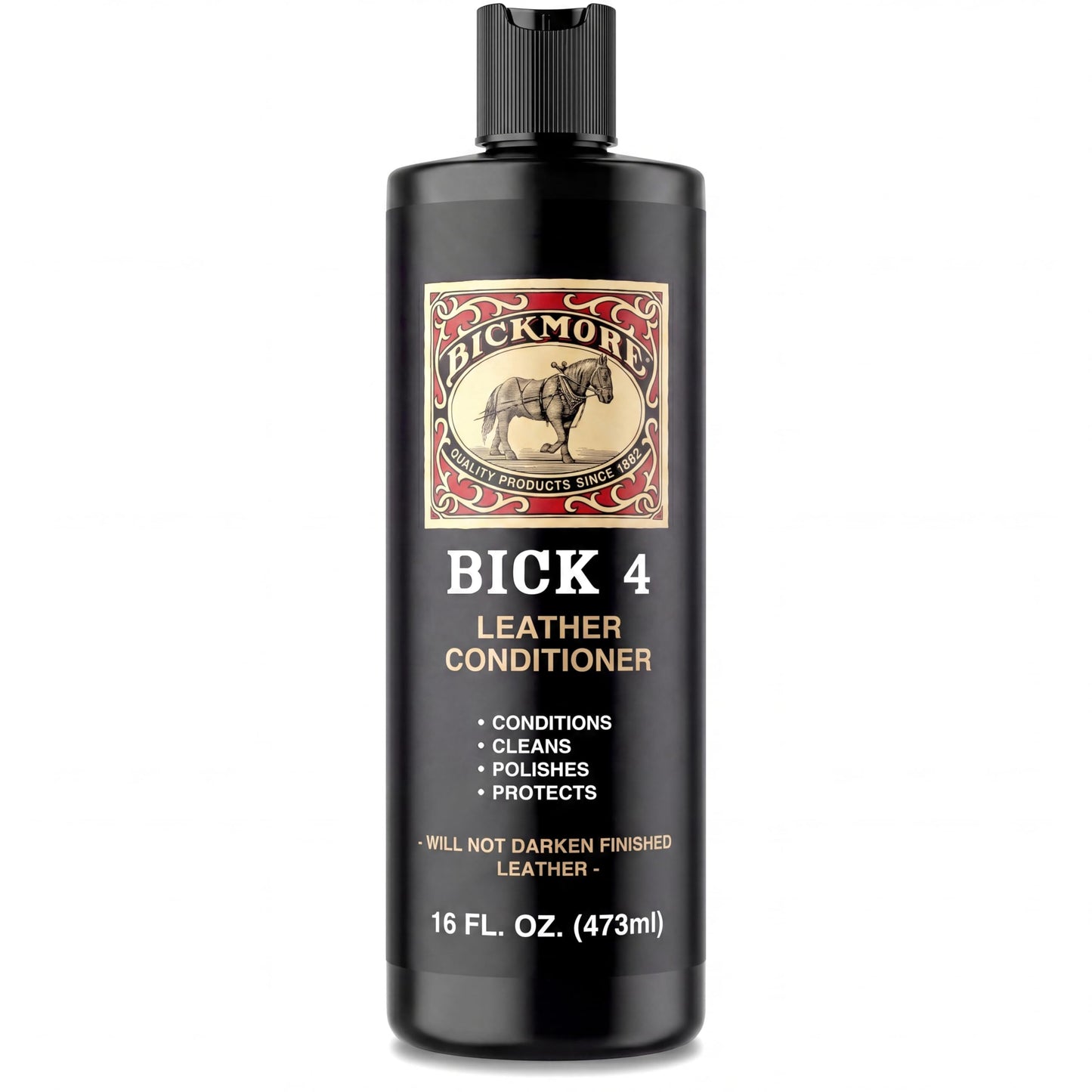 Bick 4 Leather Conditioner & Cleaner, Won't Darken Boots, Couch, Bags 16 oz