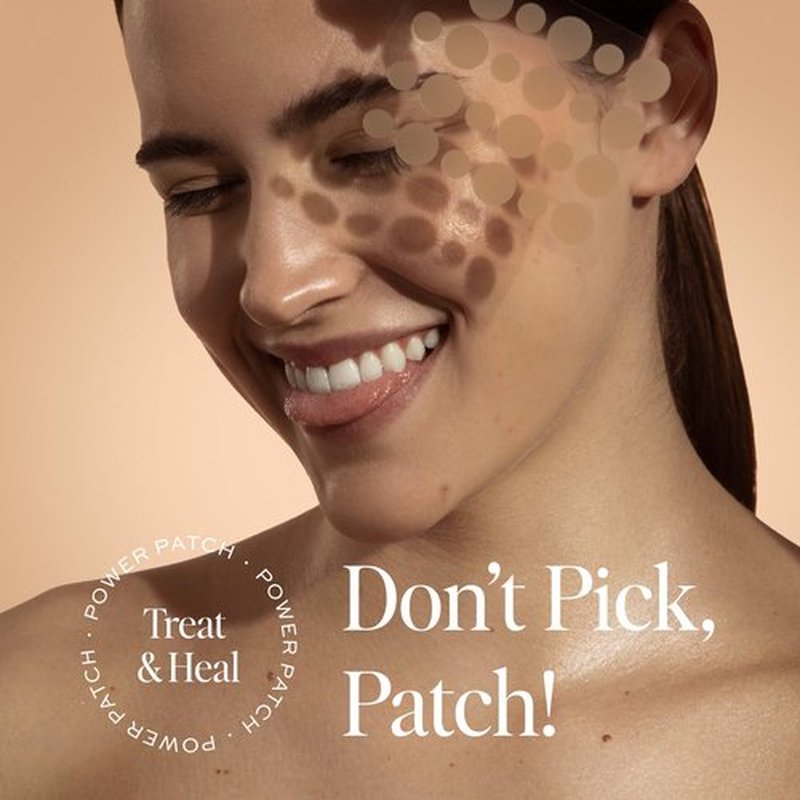 DIME Beauty Power Patch, 72 Count - Hydrocolloid Pimple Patches, Zit Spot and Blemish Aid with Salicylic Acid, Vitamin A, and Clove Oil