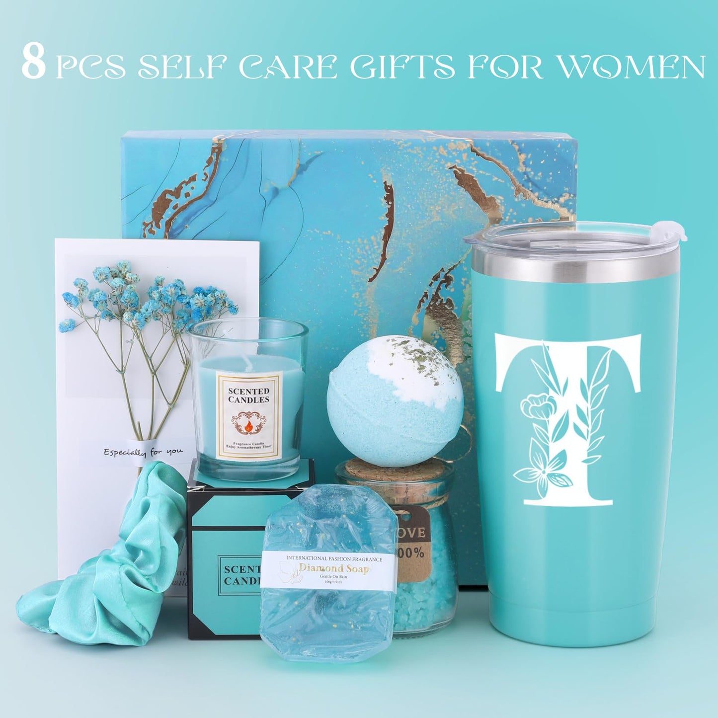 Personalized Women Spa Bath Basket Body Works Set Elegant Gifts Inspirational Confirmation Thinking of You Congratulation Sobriety New Job Encouragement Cheer up Bonus Good Luck Proud of You
