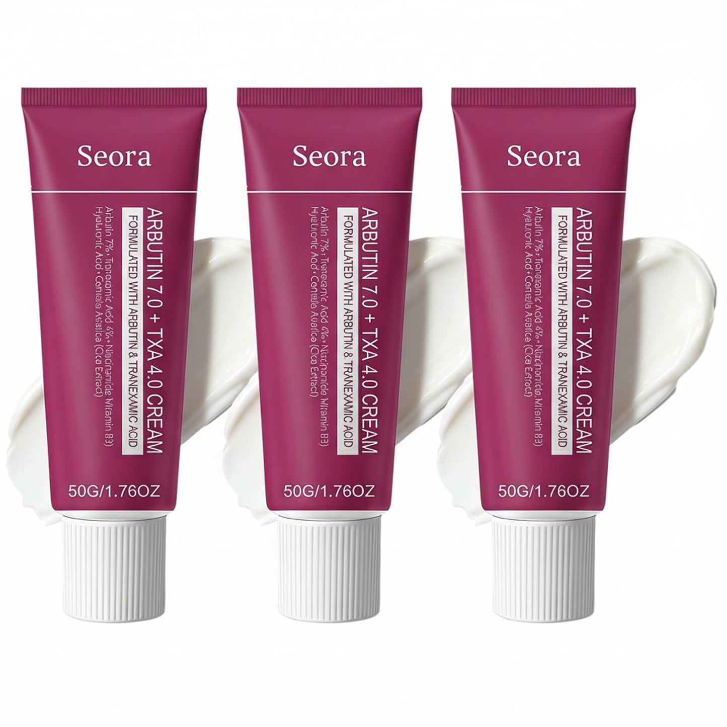 Korean Brightening Skincare Arbutin Cream, Moisturizer Hydrates, Evens Tone for Face Body and All Skin Types (3PCS)