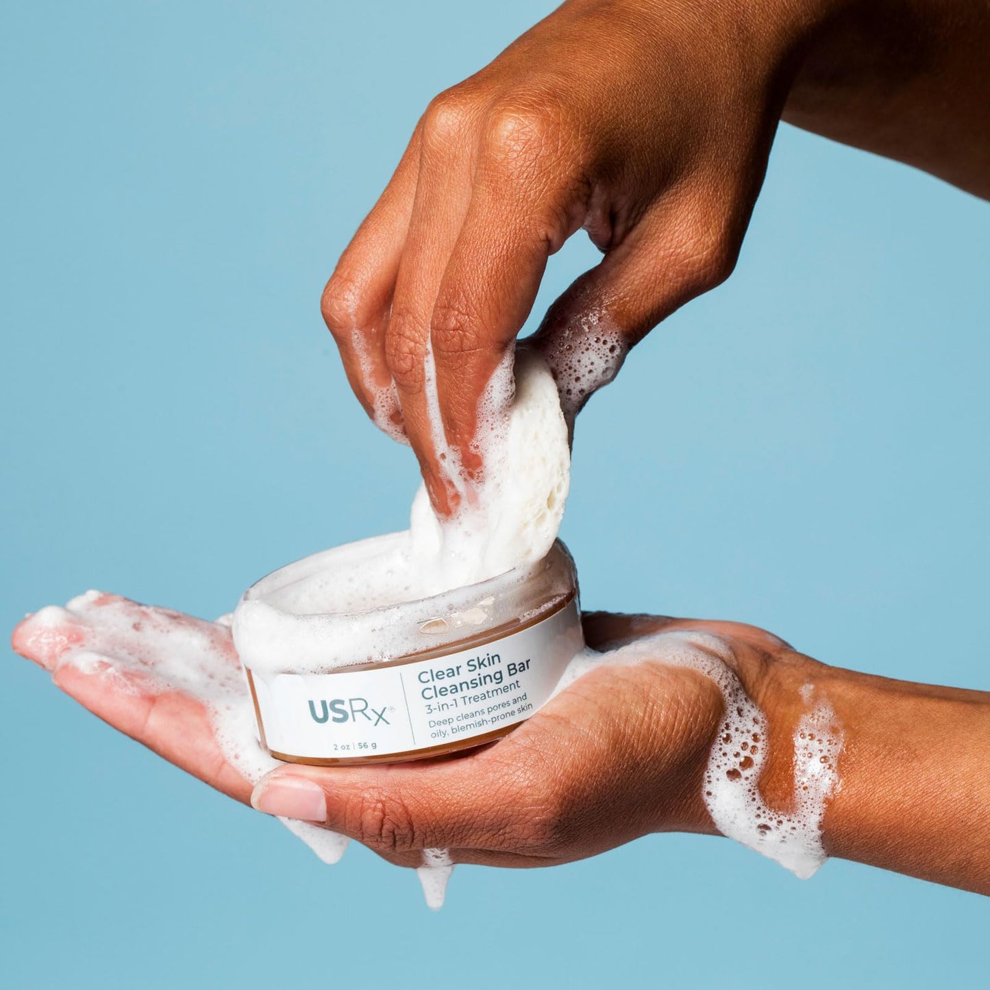 Urban Skin Rx Clear Skin 3-in-1 Daily Treatment Cleansing Bar, Exfoliator + Clarifying Mask, Reduces Excess Oil, Clears Clogged Pores, Improves Appearance of Blemishes & Prevents Breakouts, 2.0 Oz