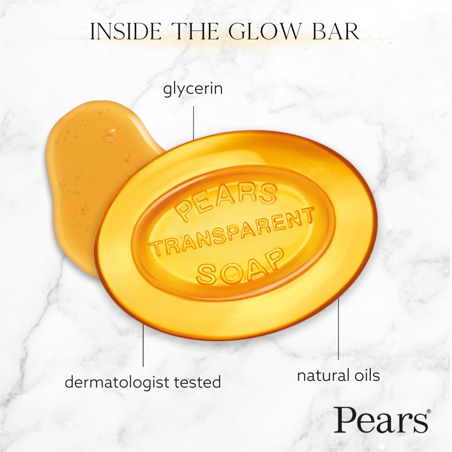 Pears Soap, Pure & Gentle Glycerin Soap Variety 9-Pack – Blue with Mint Extracts, Green with Lemon Flower Extract, and Amber with Natural Oils, 4.4 Oz Ea