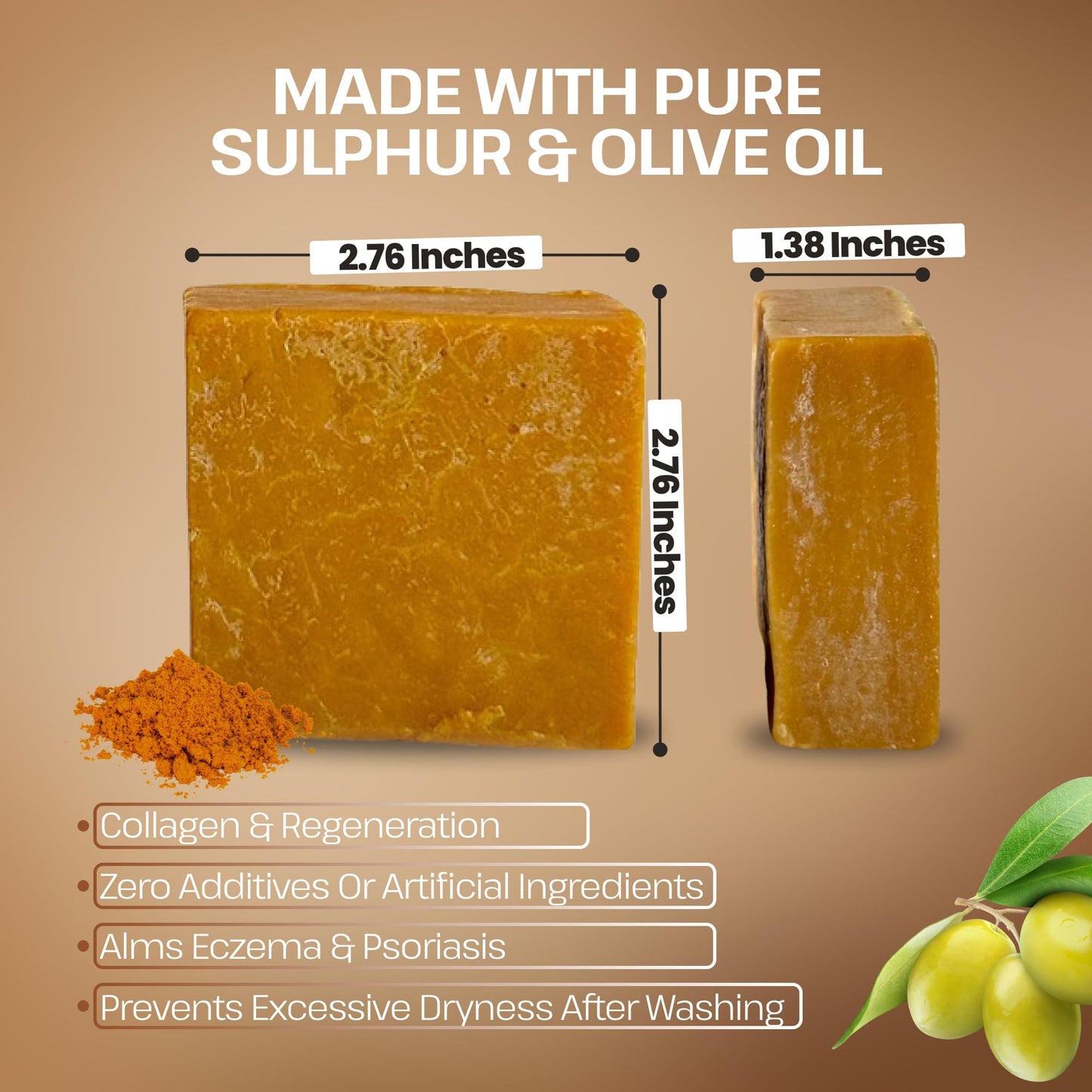 Dr.Ancient Sulfur Soap for Acne-Prone Skin & Dark Spots – Sulphur Soap Bar for Oily Skin, Helps Reduce the Appearance of Breakouts & Hyperpigmentation, Deep Cleansing for Clearer 5 oz (Pack of 2)