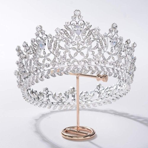 S SNUOY Silver Crown for Women Bridal Queen Crowns and Tiaras for Women Pageant Prom Crowns for Wedding Headband