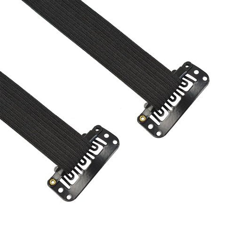 YTBYT 4 Pcs Facelift Bands with Clips Invisible Face Stretching Lifting Strap Adjustable Elastic Band Face Slimming Band (18cm Black Single Bands)