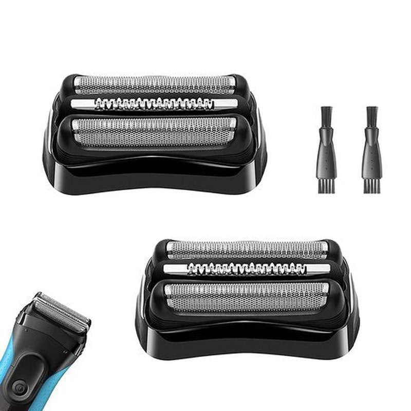 Series 2 21B Electric Replacement Shaver Head Accessories blade Compatible with Braun Series 2 Foil Shaver Replacement Heads 21b 3010s, 3040s,5409,etc for Braun Part 21b （2PACKS）