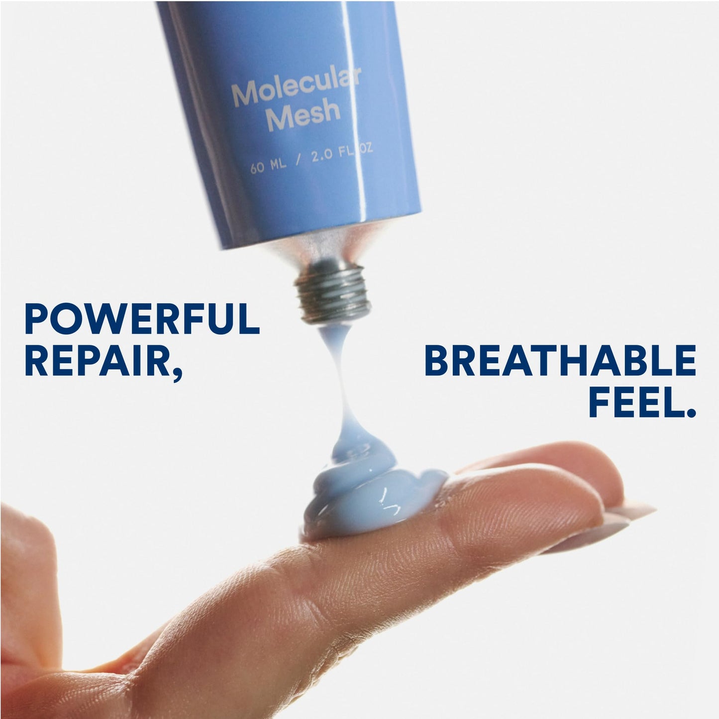 Experiment Molecular Mesh Barrier Repair Face Moisturizer - Soothing Lightweight Face Cream for Strength, Redness, & Irritation - Ectoin, Phytosphingosine, Centella 2 FL OZ - Vegan for Sensitive Skin