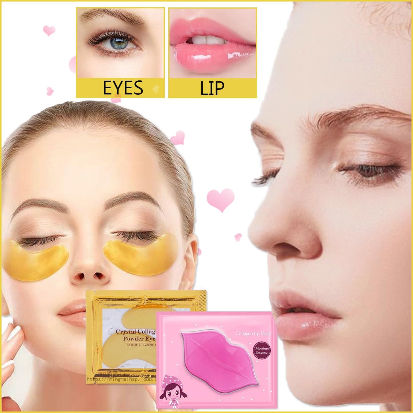 30 Pairs Lip Mask & Eye Mask, Under Eye Patches for Puffy Eyes, Lip Mask Skincare, Gifts for Women, Wedding Gifts, Birthday Gifts for Women, Bridesmaid Gifts, Bulk Gifts, Girl Stuff, Party Favors