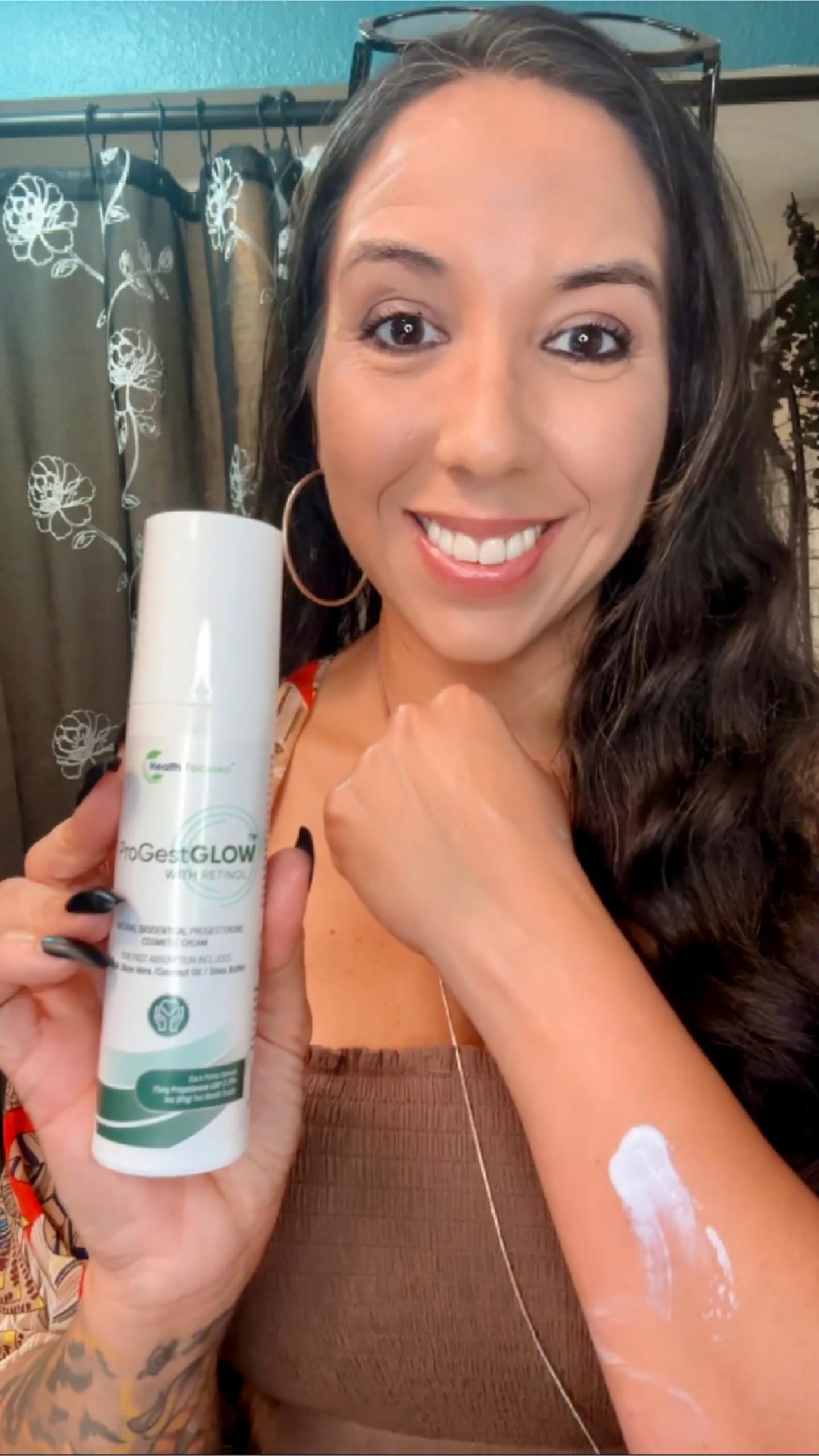 Health Focused JJ Smith ProGestGlow - Body Cream for Women with USP Progesterone & MSM - Moisturizing Skin Formula with Shea Butter and Coconut Oil (3oz)