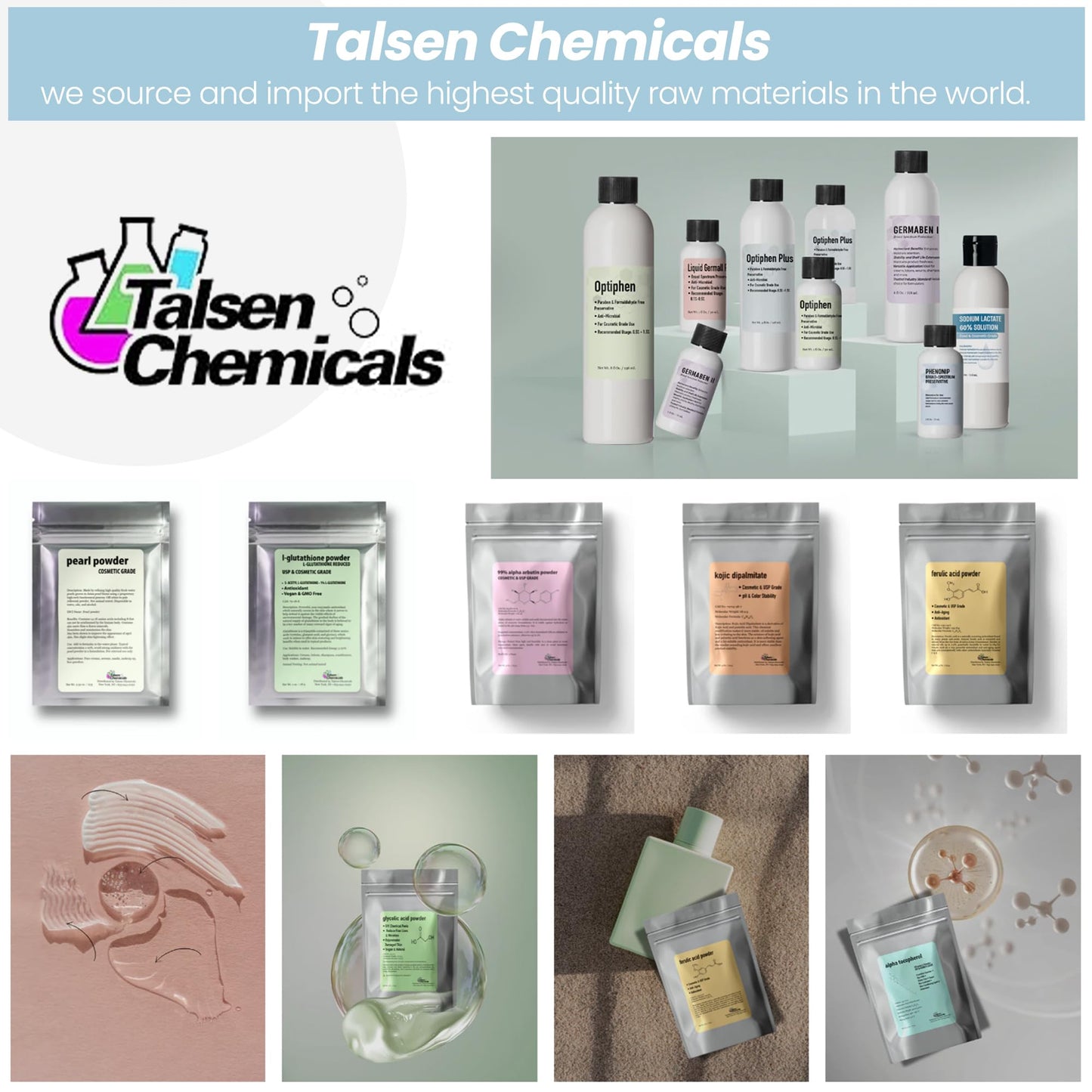 Cetearyl Alcohol Cosmetic Grade (2.2 lb / 1 kg) - Emulsifying Wax Organic for Body Butter, Cetearyl Alcohol Suitable for Making Conditioners, Scrubs and Creams by Talsen Chemicals