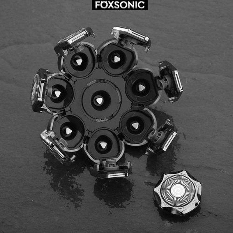 FOXSONIC 8 Blades Head Shaver Replacement Heads 8 Heads for Many Main Brands Electric Shaver Razor Bald Men Head Shaver Blades