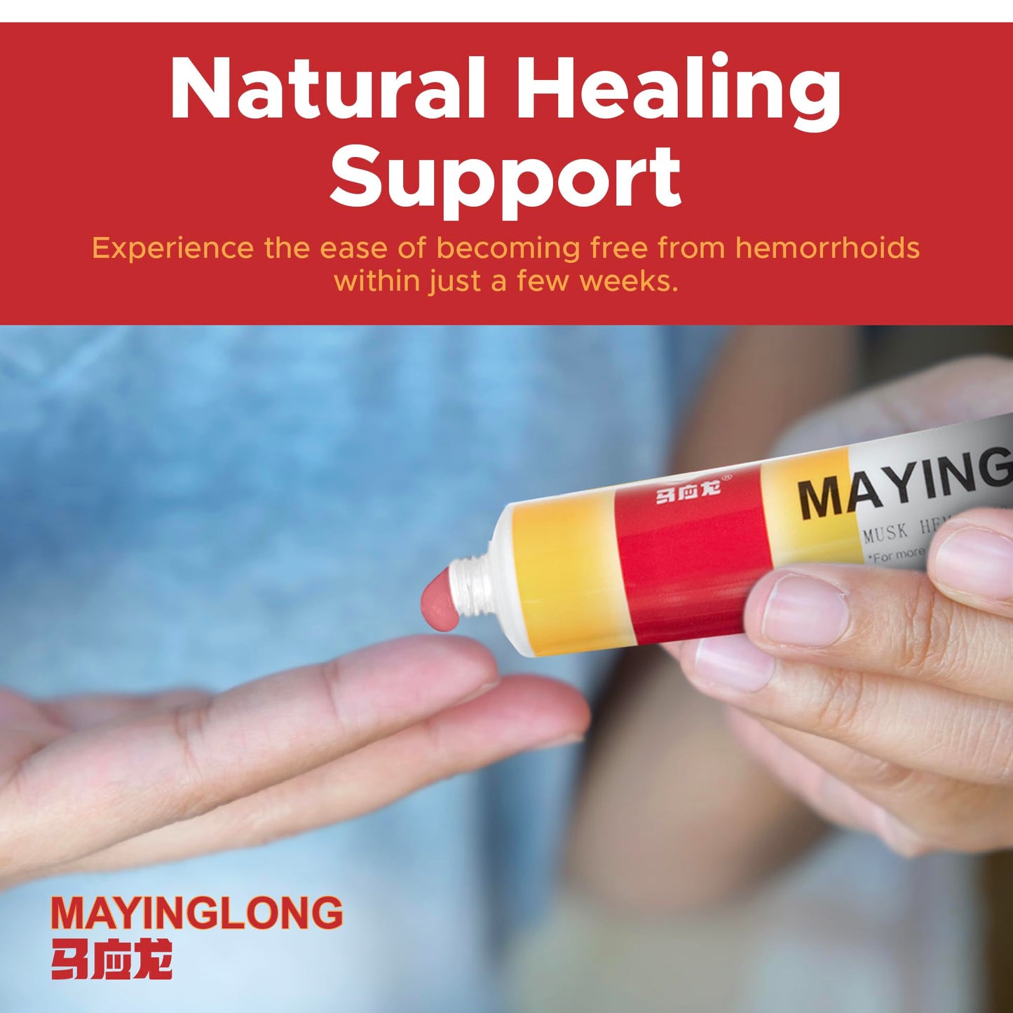 Mayinglong Musk Hemorrhoids Ointment (3 x 10g Tubes), 30g - Maximum Strength Formula for Hemorrhoidal Fast Relief, Soothes Itching, Burning & Discomfort - Fast-Acting Treatment to Shrink Swelling