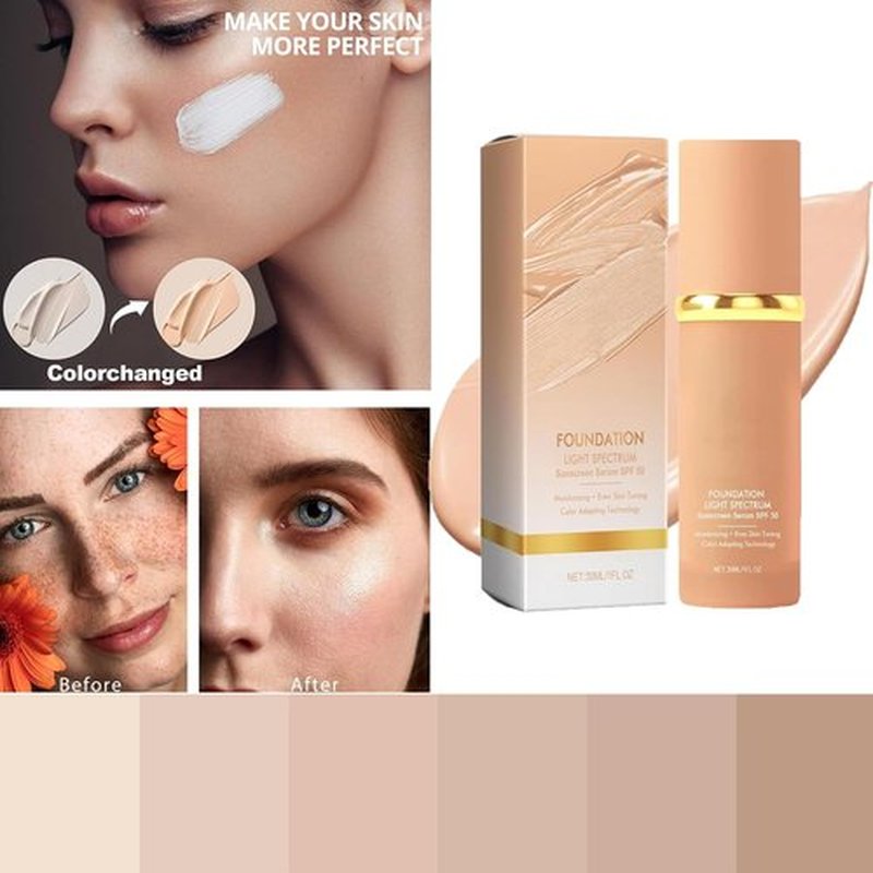 Rise Luxus Foundation, Rise Luxus Ultrablend 4 In 1 Foundation, Match Cosmetics Foundation, Nuvoria Base, Cabindealer 4 In 1 Foundation,4 In 1 Foundation Liquid With SPF 50 for All Skin (3pcs, 1)