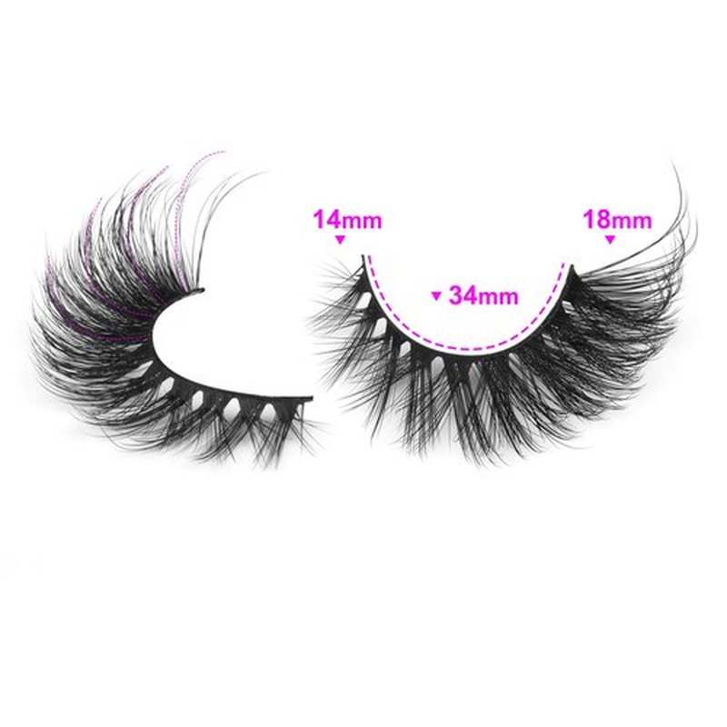 ALICROWN False Eyelashes, 7 Pairs Fluffy Cat Eye, Wispy Strip False Lashes, Mink Lashes, Long Volume, Fake Eyelashes, Cruelty Free, Black