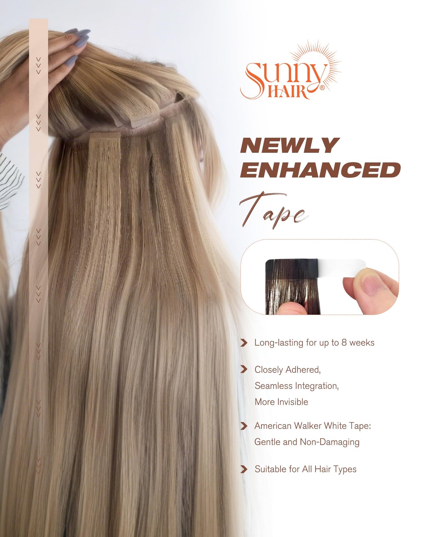 Sunny Hair Auburn Brown Tape in Hair Extensions Auburn Human Hair Tape in Extensions Red Auburn Hair Extensions Tape in Human Hair Tape in Human Hair Extensions Brown Short Hair 20pcs 12inch