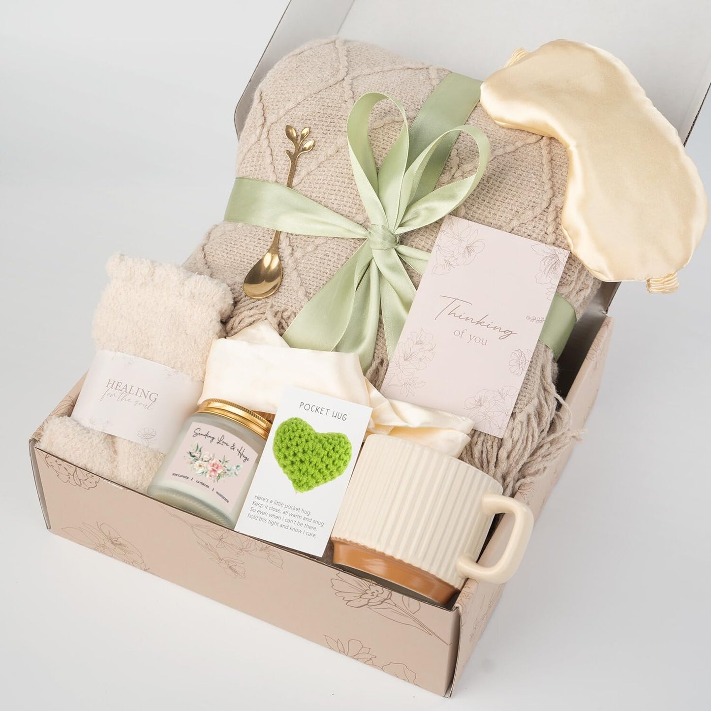 Mothers Day Thinking Of You Gifts For Women, Self Care Gift Set, Get Well Soon Gift Baskets, Care Package For Women, Feel Better, Relaxation, Sympathy, After Surgery Gift