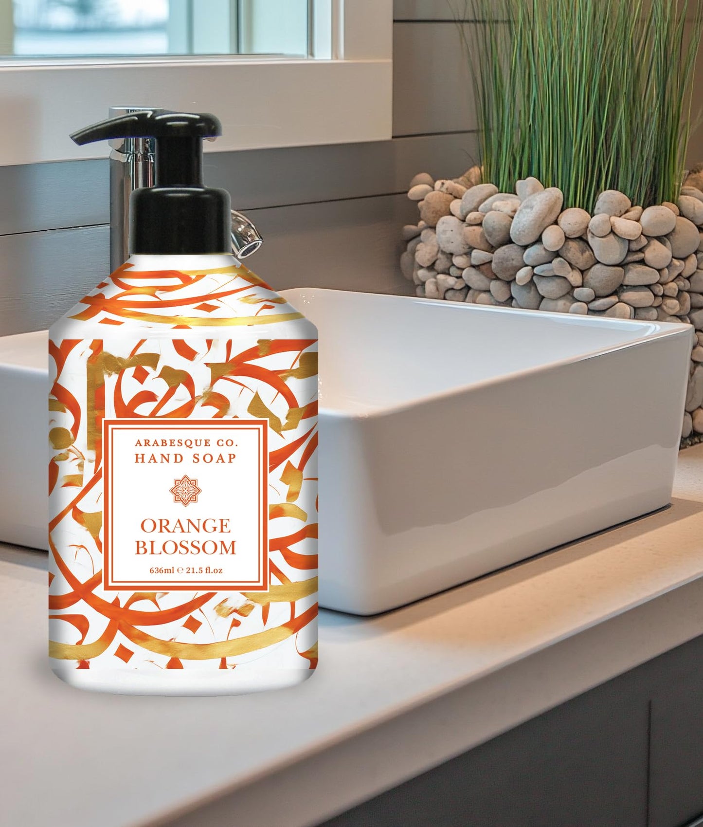Home & Body Company Arabesque Co. Hand Soap Set 4-Pack (21.5 fl oz Each) – Arabian Jasmine, Oud Rosewood, Orange Blossom & Egyptian Musk – Moisturizing Liquid Soap for Kitchen & Bathroom