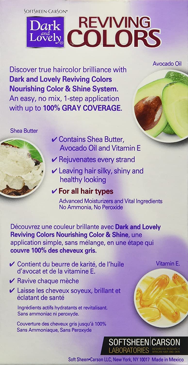 Dark and Lovely Reviving Colors Nourishing Hair Color, Spiced Auburn 393 - SoftSheen-Carson