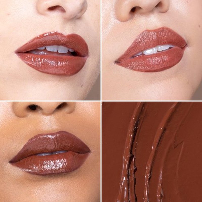 OFIR Lip Rouge Satin Hydrating Lipstick | Full Coverage, Revitalizing, Lightweight Formula | All Day Wear Moisturizing Lipstick | All That - Dark Brown Lipstick | 0.12 oz