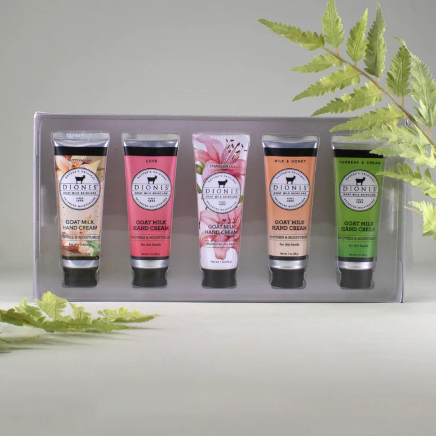 Dionis Goat Milk Skincare Hand Cream Gift Sets - Assorted Scented Travel Size Hand Creams In a Gift Box - Mini Hand Lotion Self Care Gifts for Women, Cruelty Free Lotion For Dry Skin, Inspire 2024