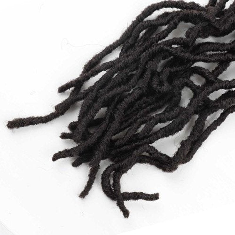 Datuoda 36 Inch Soft Locs Wavy Crochet Hair 6 Packs Goddess Loc Hair Crochet Braids Faux Locs Crochet Hair for Black Women (36 Inch (Pack of 6), 4#)