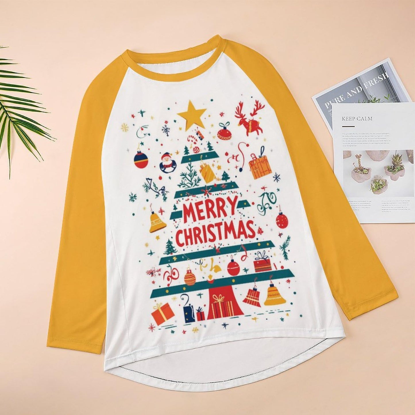 LOAIHA Christmas Sweatshirts for Women Christmas Tree Shirt Xmas Tree Gift Casual Long Sleeve Tshirt Pullover Merry Christmas Tops,Tree-12,4XL
