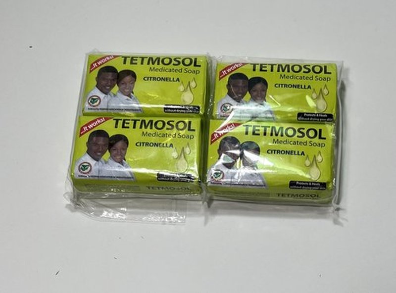 Gratiam Medicated Tetmosol Soap, (4), 1 Count (Pack of 1), Green/yellow