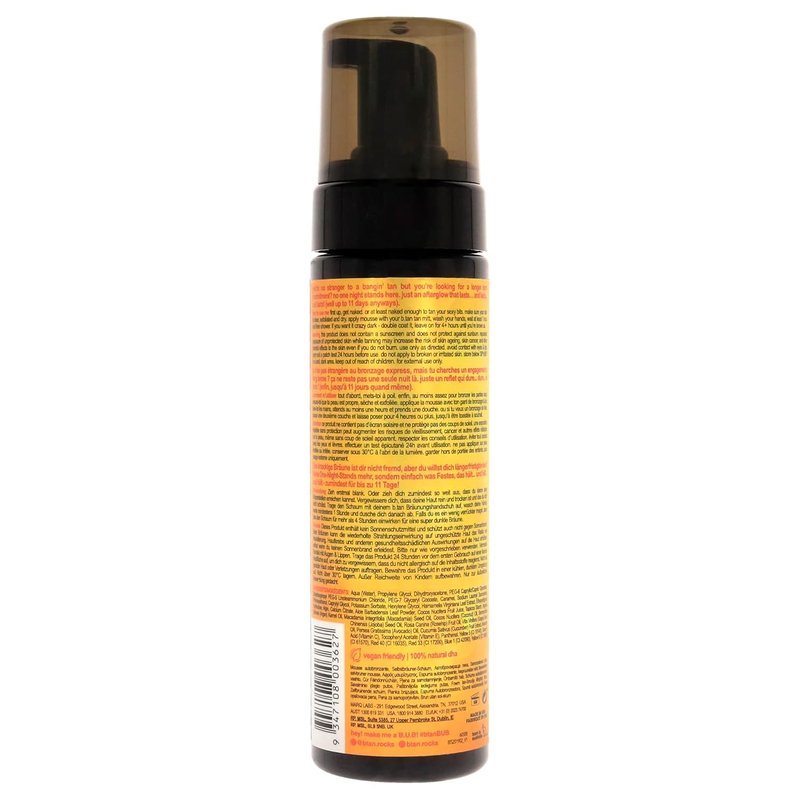 b.tan Ultra Long Lasting Self Tanner Mousse - Dark Bronze Glow | 1 Hour Express Tanning Foam, 6.7 Fl Oz (Pack of 2)