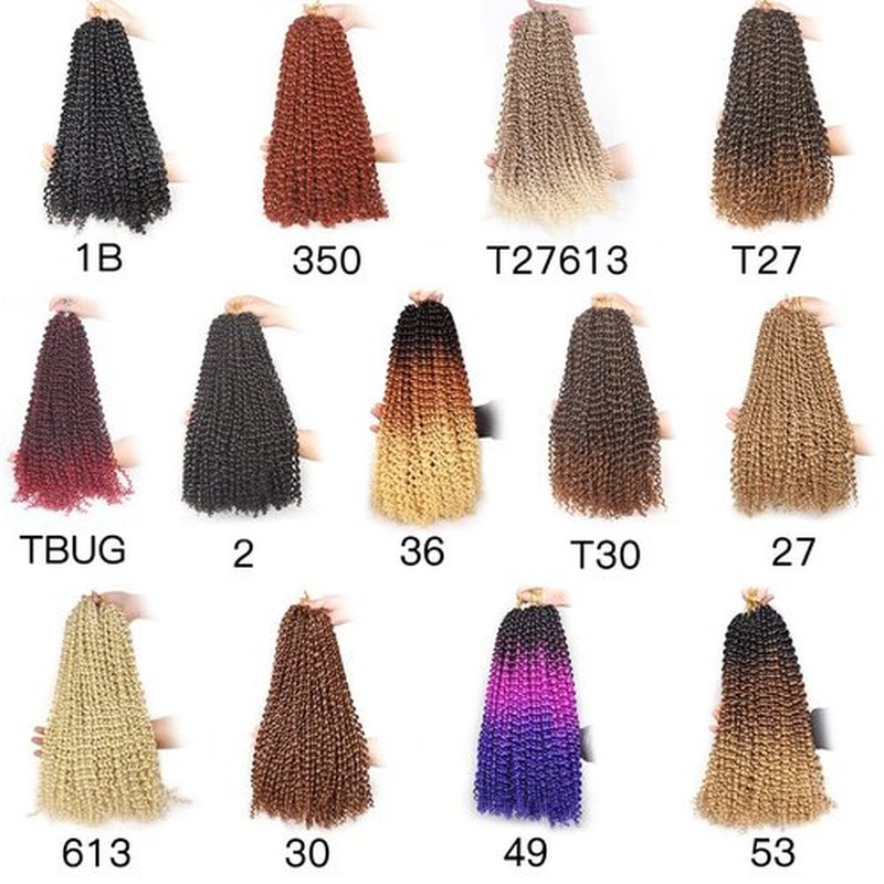 Leeven 18 Inch 3 Tones Water Wave Crochet Braids Hair for Butterfly Locs Passion Twist Crochet Hair Ombre Brown Passion Twists Braiding Hair 7 Packs Bohemian Braids Hair for Women 53#