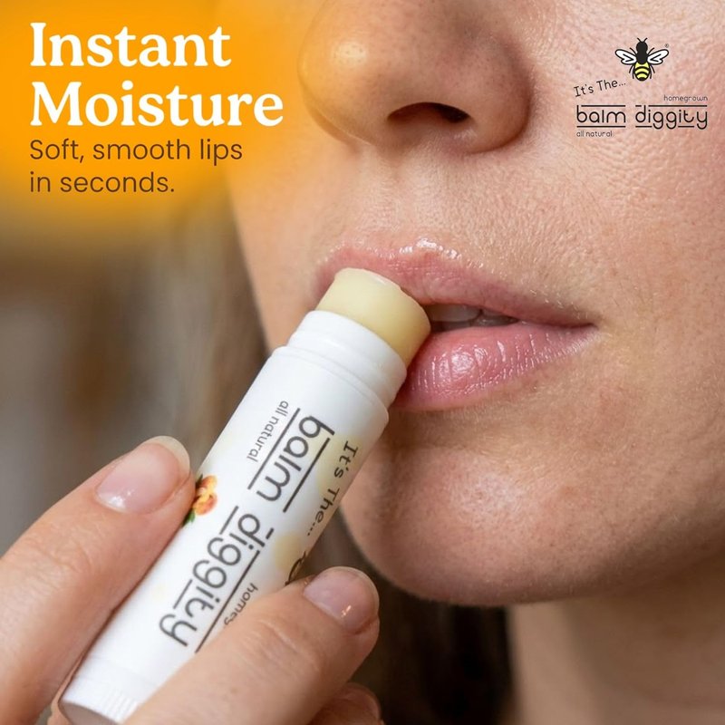 Apricot Peach Lip Balm - Moisturizing Shea Butter & Coconut Oil - 0.15 oz Each | 2 Pack