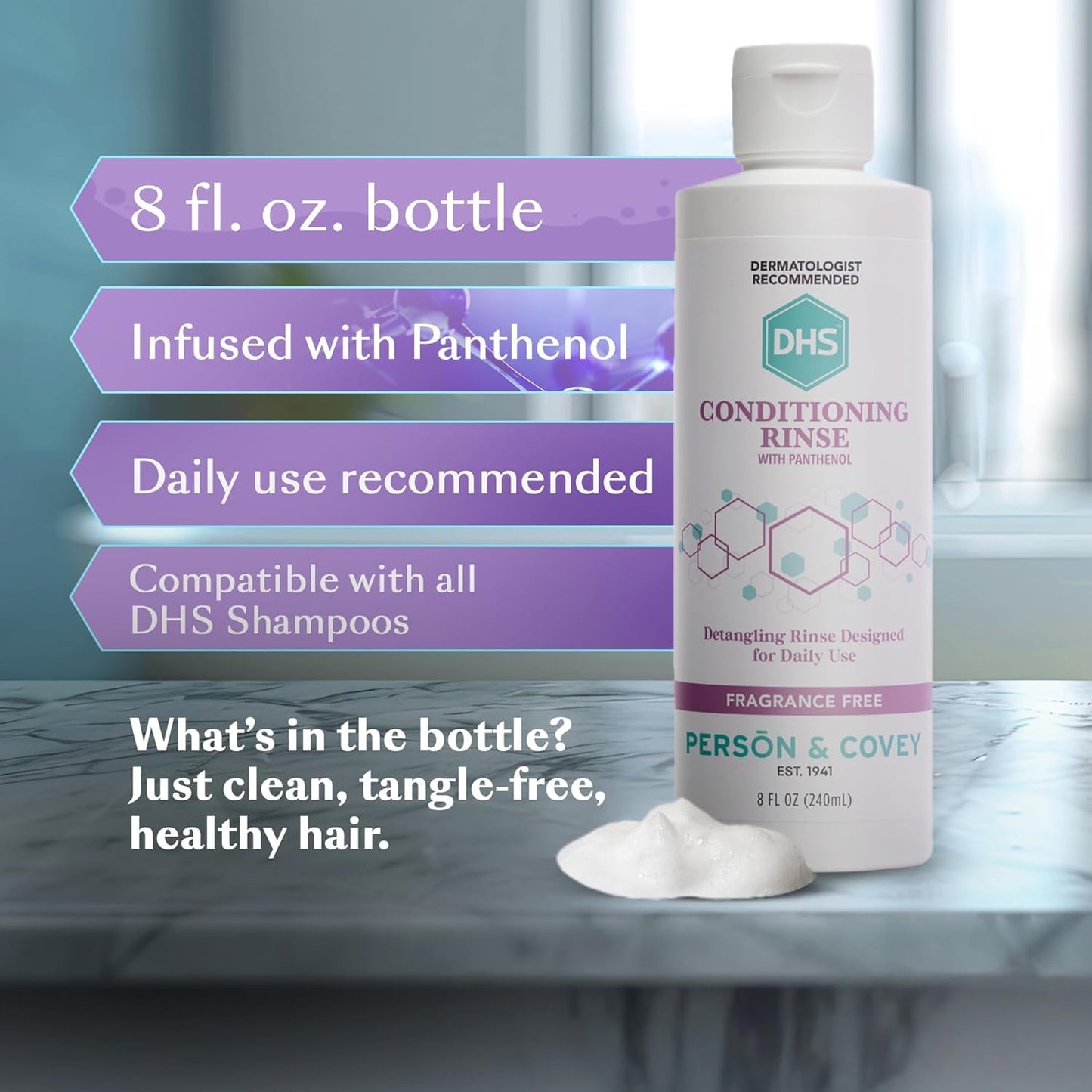 Panthenol Conditioning Rinse - 8 oz (Pack of 2) | Hydrating Hair Treatment