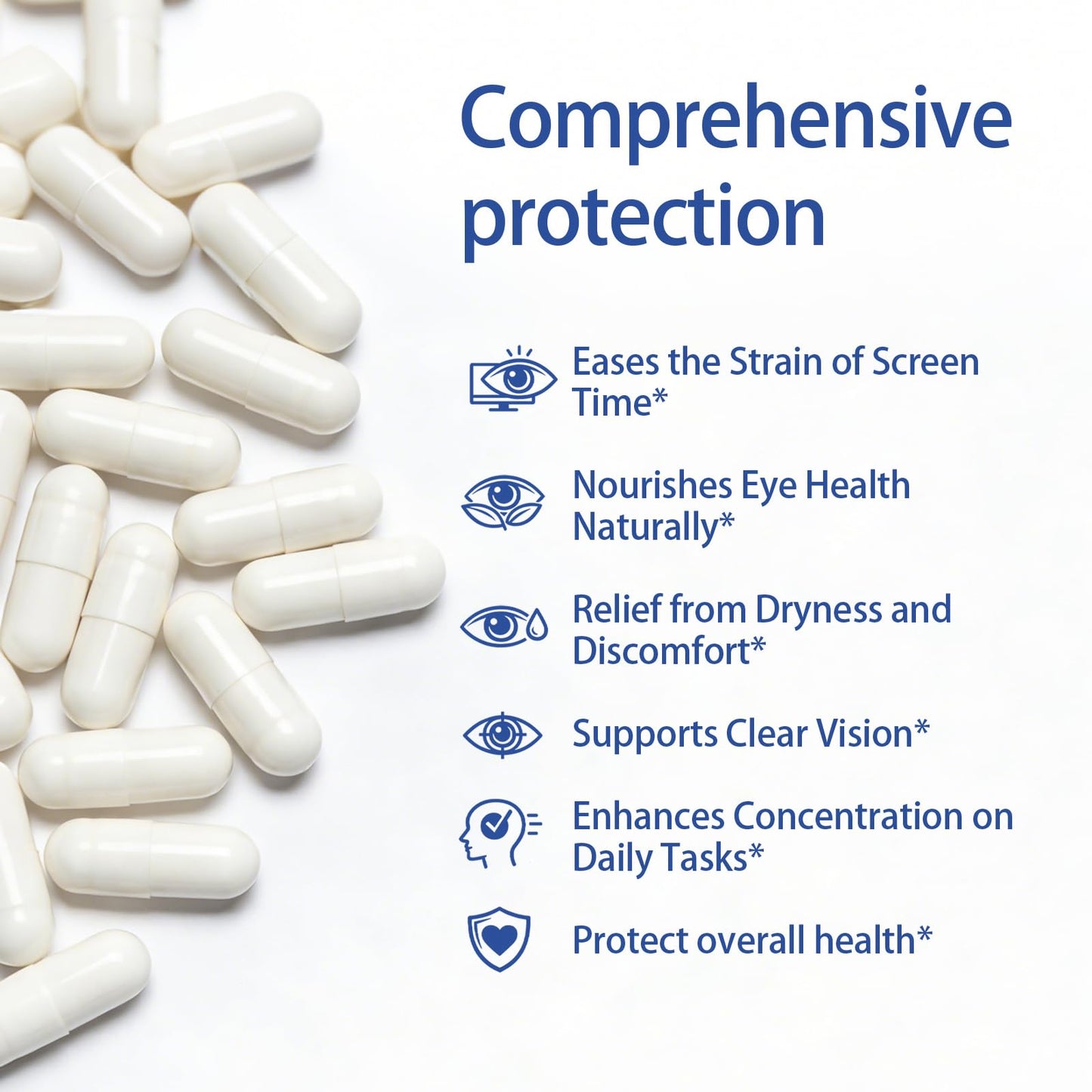 Neurobella Eye Care Formula, 15-in-1 Advanced Eye Care Formula, Eye Nutrition Support Capsules. Contains Lutein, zeaxanthin,Saffron, Blueberry Extract and Multiple Vitamins. 90 Capsules.