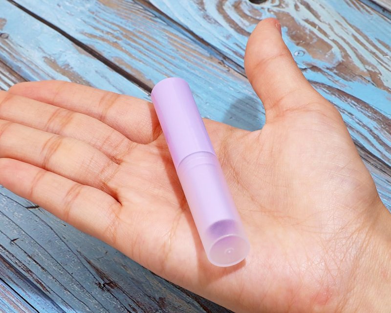 Mini Skater Empty Flavored Lip Balm Tubes - 25 Count | DIY Moisturizing Containers for Women (Purple)