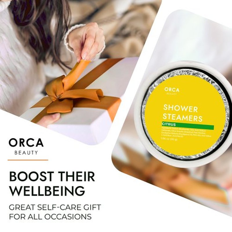 Shower Steamers Aromatherapy - Relaxation Gifts for Women, Shower Bombs, Unique Spa Gifts Shower Tablets, Stocking Stuffers for Women & Men (Citrus Scent 8PC)