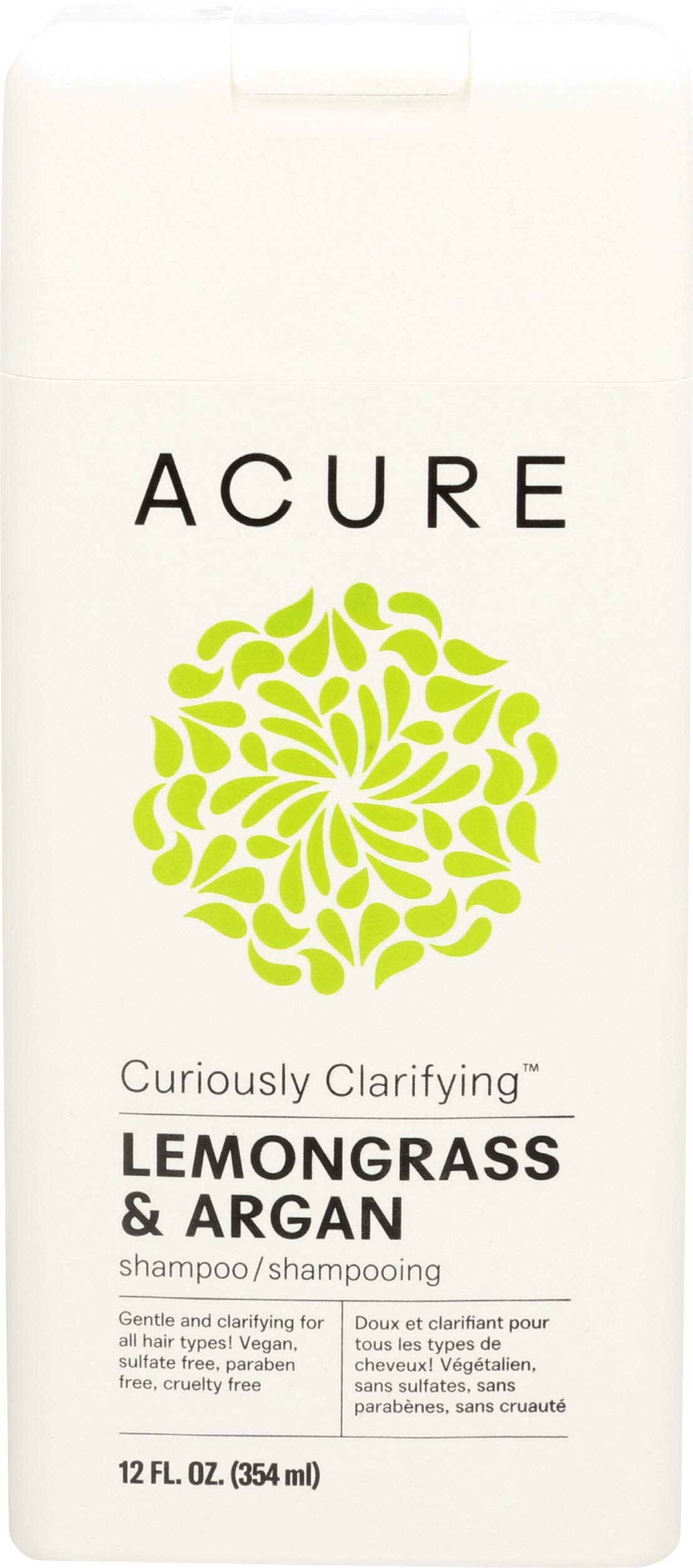 Acure Curiously Clarifying Shampoo With Lemongrass & Argan, 12 Oz